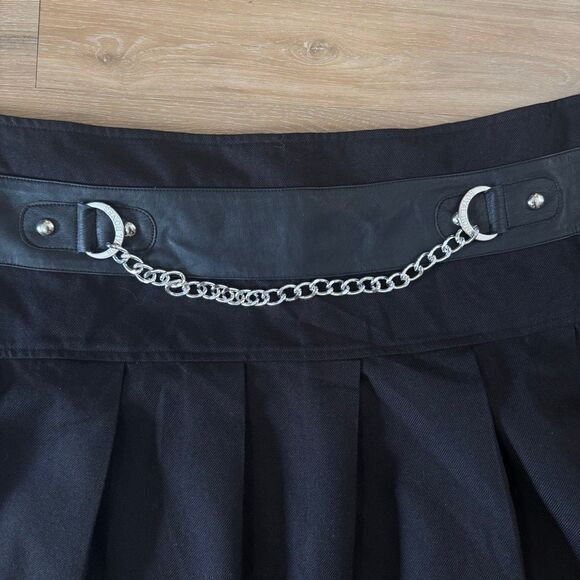 Royal Bones Tripp NYC Black Pleated Skirt Size 5 Goth Post Punk Emo Alt Scene - Picture 3 of 7